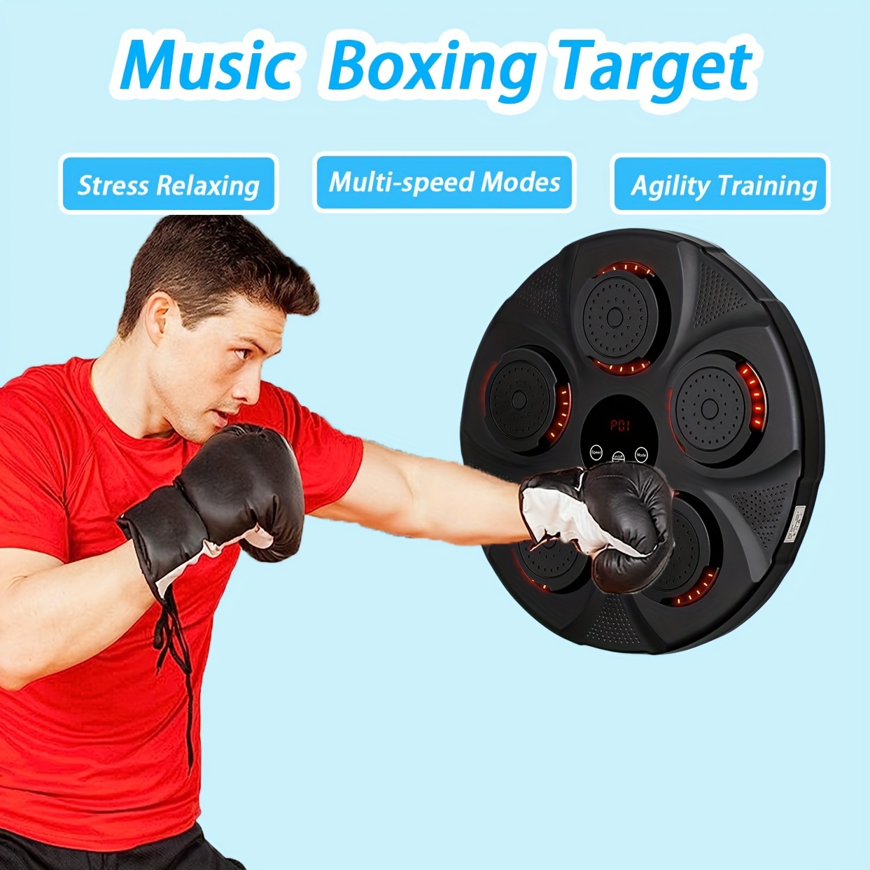 Usb Charging Boxing Target Pad Music Boxing Machine For - Temu United  Kingdom