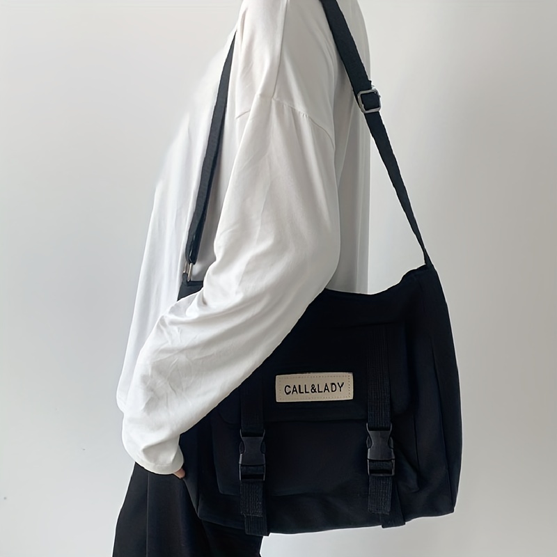 Women's Messenger Bags Large Capacity Canvas Crossbody Bags for Teenage  Girls Boys Handbags Harajuku Ladies Shoulder Bags Totes