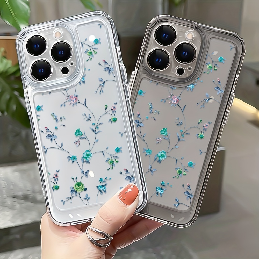 

Flower Printed Tpu Phone Case For Iphone 14 13 12 11 Xs Xr X 7 8 Mini Plus Pro Max Se 2020/2022