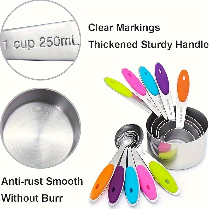 5/10pcs Kitchen Measuring Spoons Food Grade PP Measuring Cup Set Coffee  Cake Baking Accessories And Tools Kitchen Gadget Sets