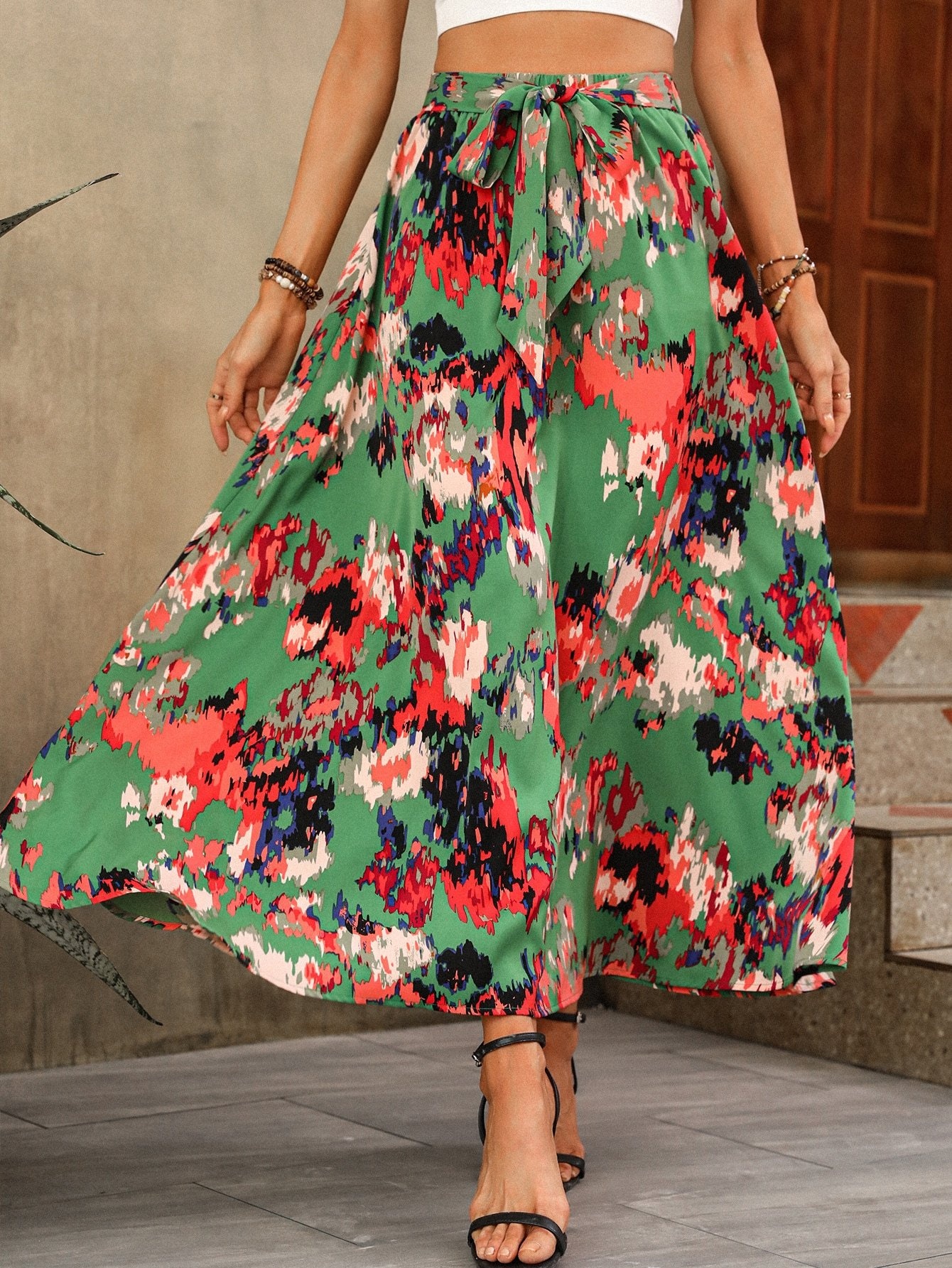 Falda Roja Larga - Temu Mexico