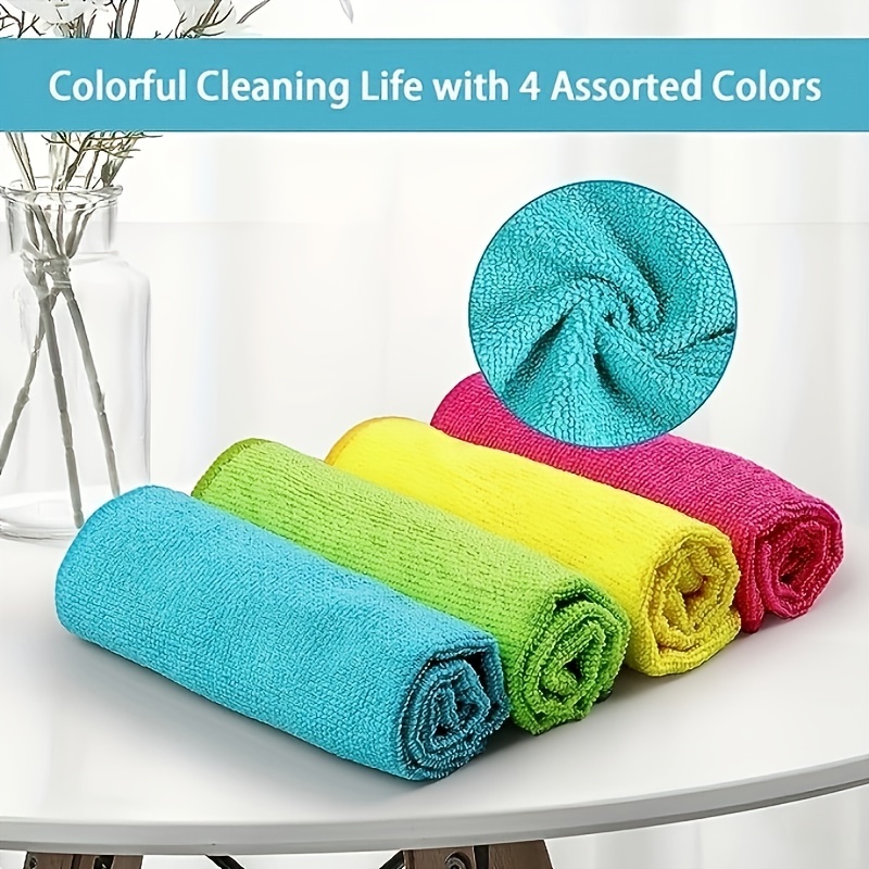 Housekeeping Cleaning Cloths Set, Soft Absorbent Cleaning Towels, Plain  Housework Cleaning Rag, Glass Floor Washing Rag, Microfiber Household Wipes  Tablecloth, Bathroom Supplies - Temu