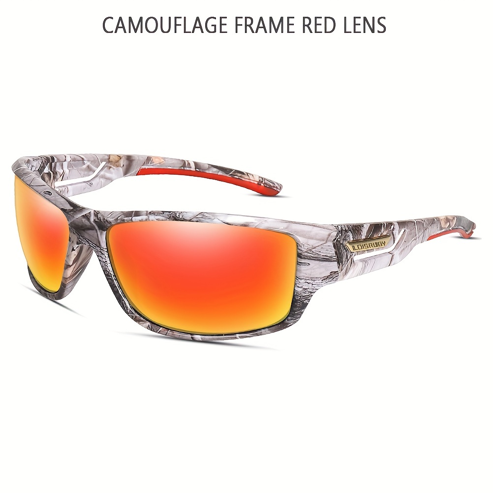 Redcolourful Men Women Retro Camouflage Sport Uv400 Polarized Sunglasses No.3 Other