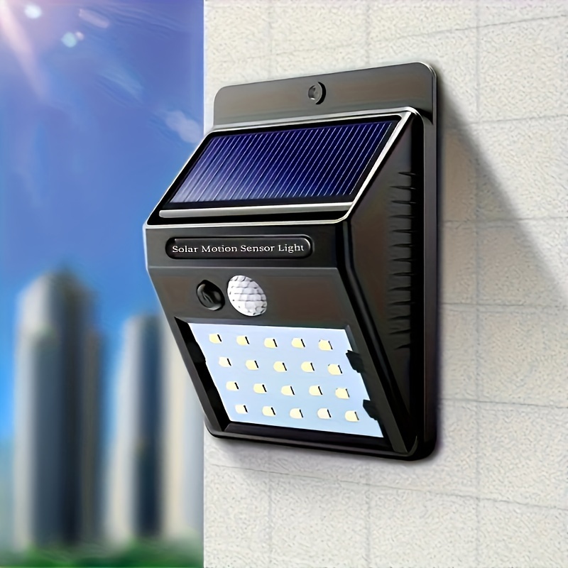 1 Pack Luces Solares Sensor Movimiento Exteriores - Temu