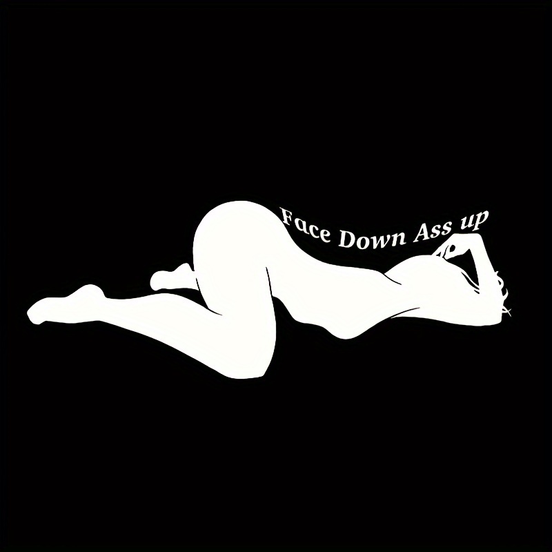 face down ass up face ass car sticker laptop bottle truck phone motorcycle - Temu