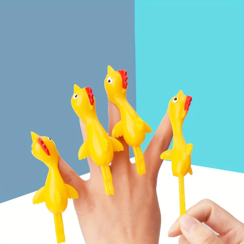 Lanceur de poussin créatif pour l'éjection des doigts, jouet collant,  amusant et amusant, fronde, lancement de doigt élastique, décompression  pour enfants