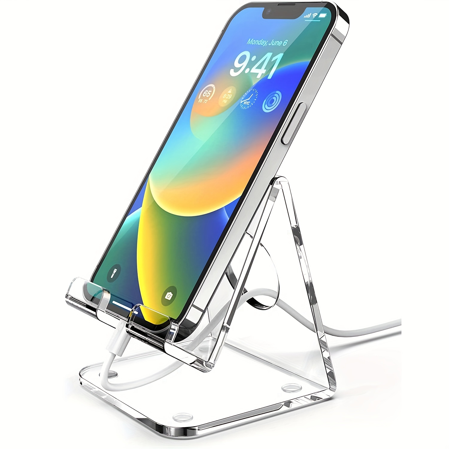 theKiteco. Metal Mobile Stand - Dual Support Mobile Phone Holder, Tabl