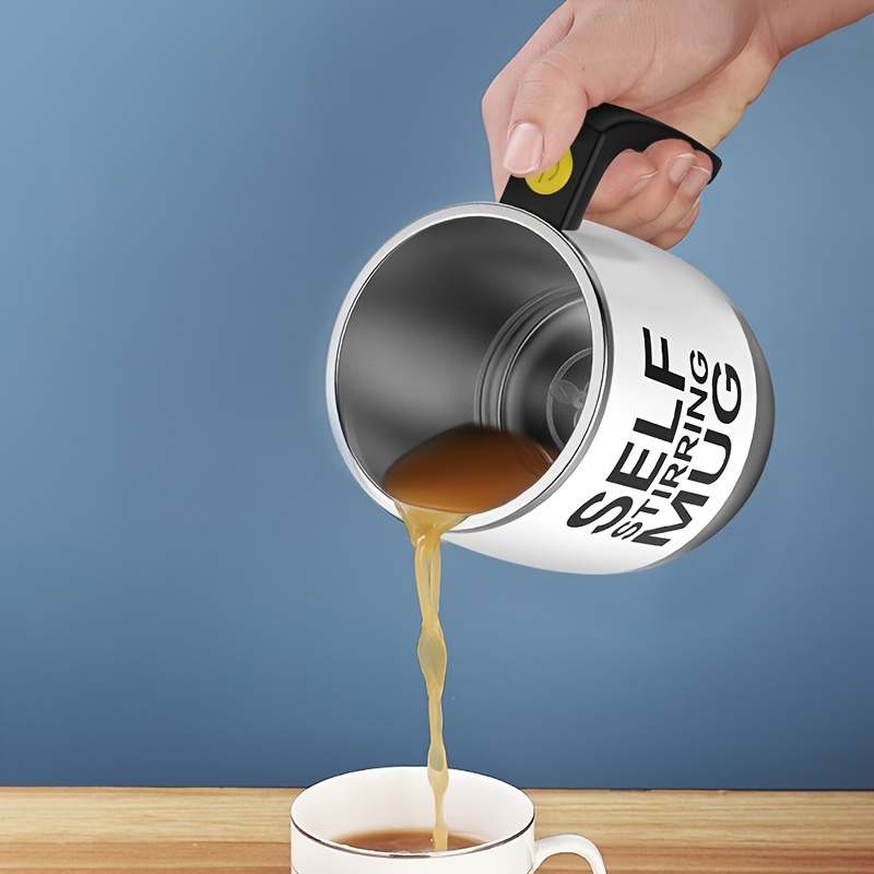 Electric Self Stirring Coffee Mug With Lid Portable Glass - Temu United  Arab Emirates