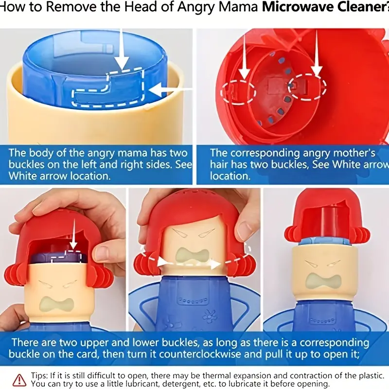 1pc/2pcs Angry Mama Microwave Cleaner Angry Mom Microwave Oven Steam Cleaner  And Disinfect With Vinegar And Water For Kitchens, Steamer Cleaning  Equipment Easily Cleans The Crud In Minutes