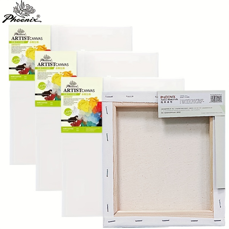 Stretched Canvas Black Blank Canvases Gesso primed Profile - Temu