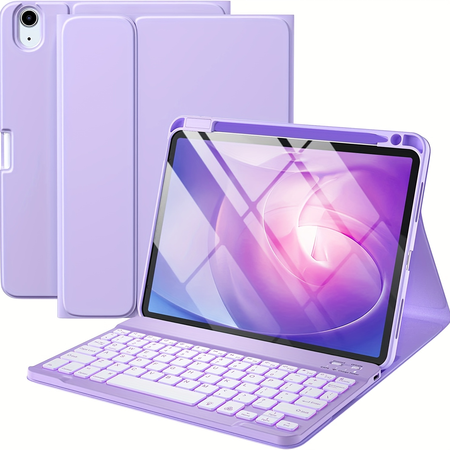 Funda de teclado para iPad Pro de 11 pulgadas de 4ª generación 2022/iPad  Pro de 11 pulgadas 2021, 2020 y 2018, iPad Air de 5ª/4ª generación, teclado