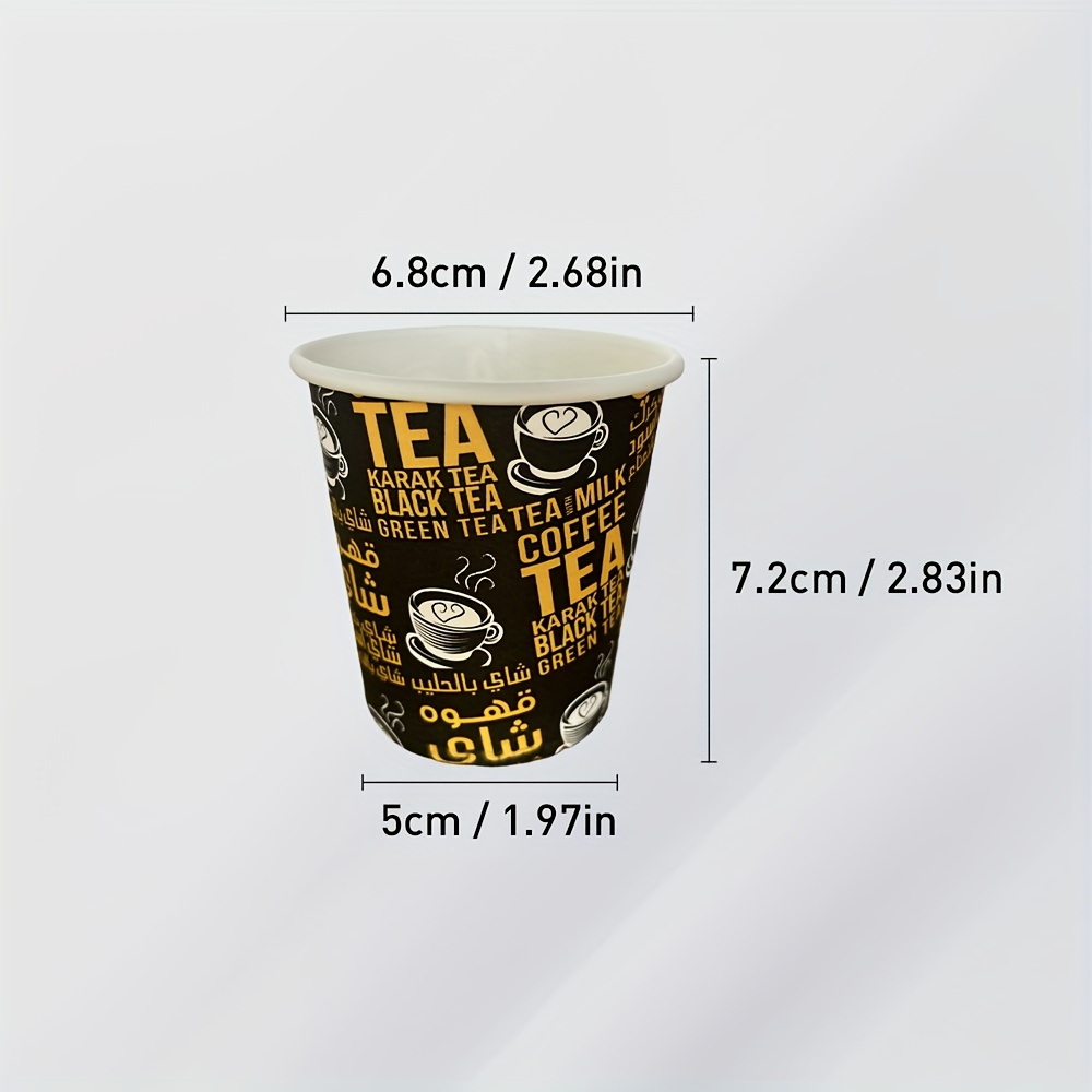 12 Pack  6oz Disposable Hard Plastic Tea Cups