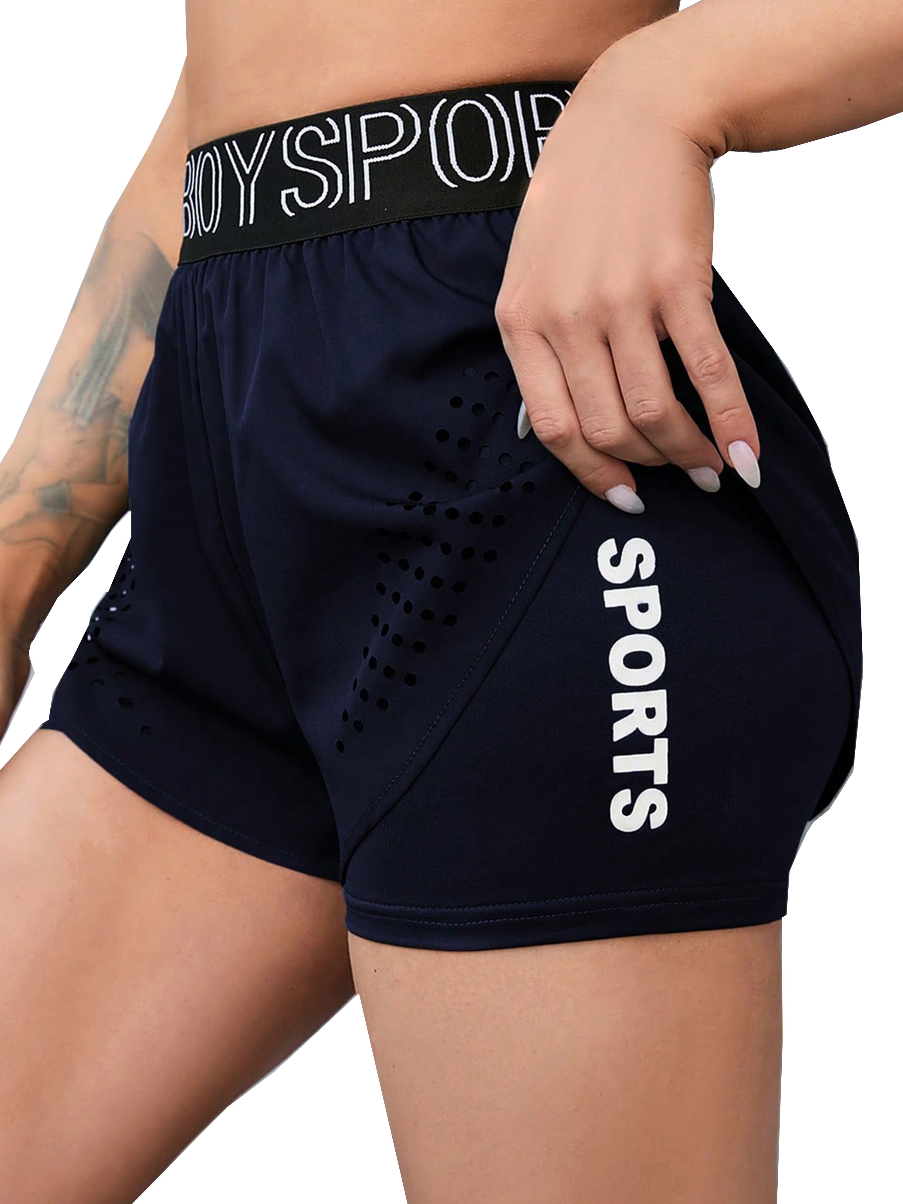 2pcs Girls High Elastic Shorts Tight Fit Cropped Skinny Pants Sports Bike  Yoga Shorts