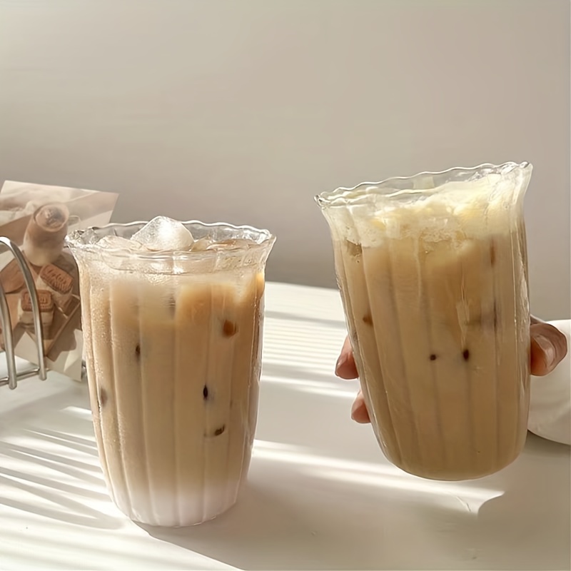 Coffee Iced Coffee Cup, Iced Drinks Flower Cup