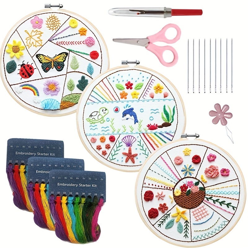 Beginner Embroidery Kit Embroidery Kit For Beginners 1 - Temu
