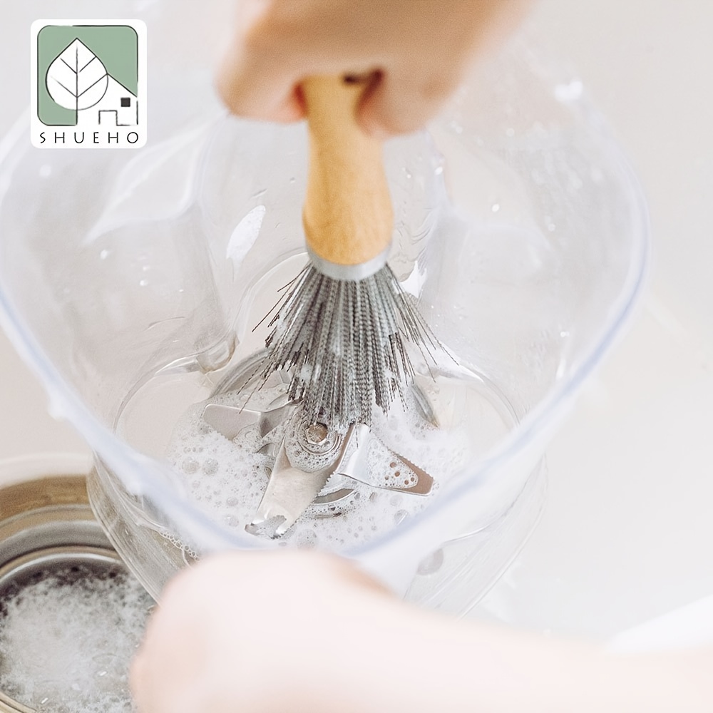 SHUEHO Stainless Steel Pot Brush Long Handle Cleaner