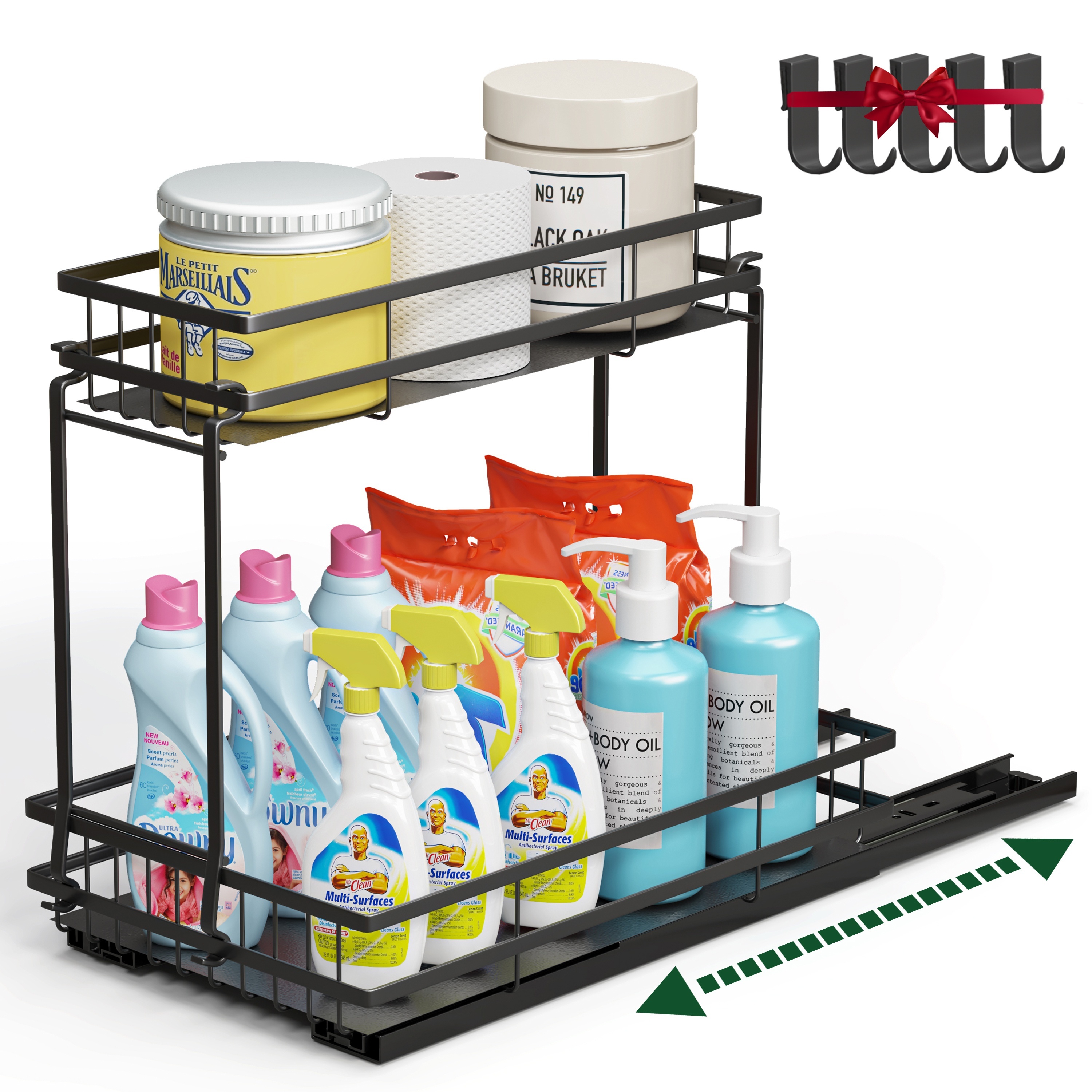 Expandable Retractable Under Sink Organizer With - Temu