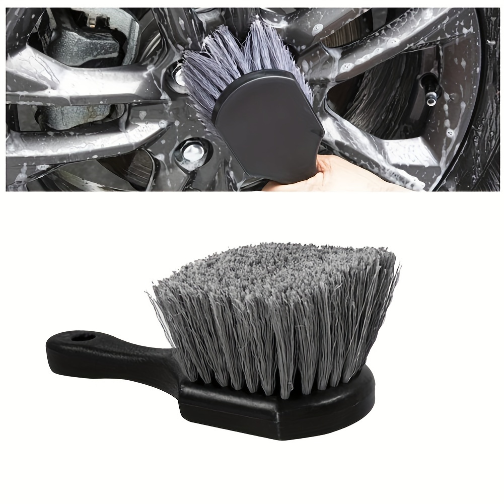 Car Tire Rim Brush Wheel Hub Cleaning Brushes Car Wheels Detailing Cleaning  Accessories Black Tire Auto Washing Tool