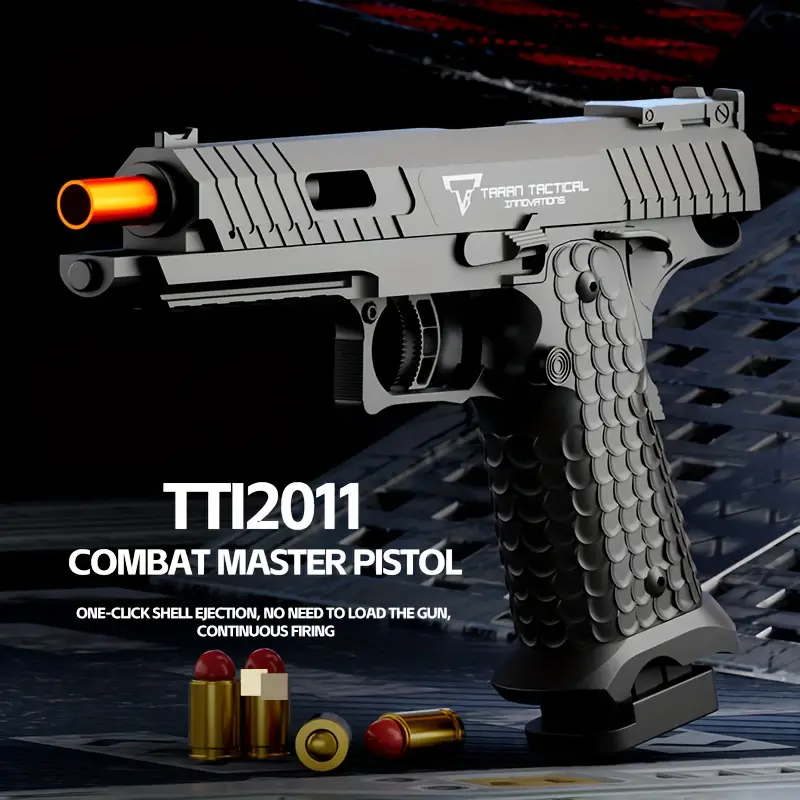 2023 New Toy Gun Soft Clip Pistol Sandhawk Pistol [can Be - Temu