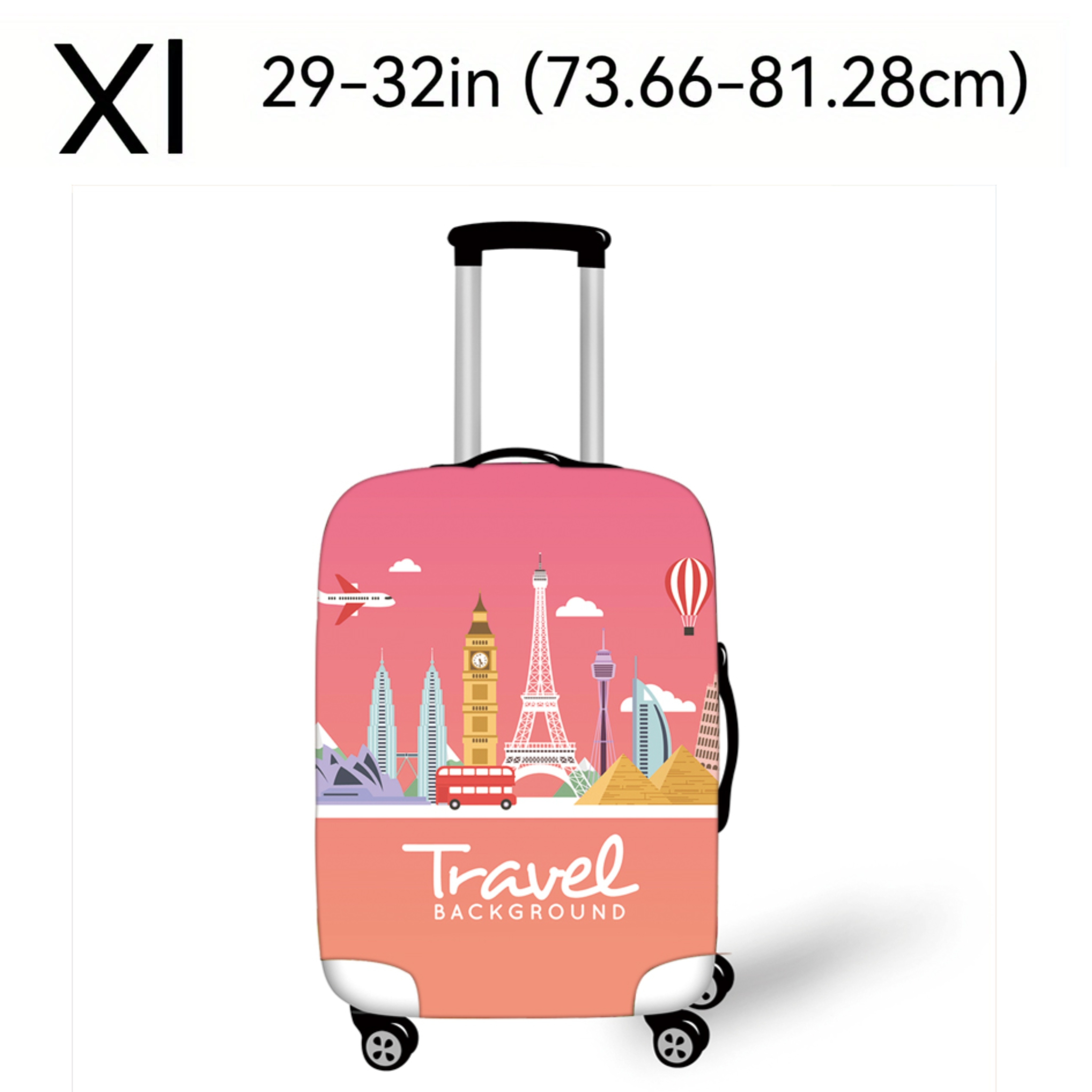 Pack de 3 housses de protection élastiques pour valise, tailles M / L / XL