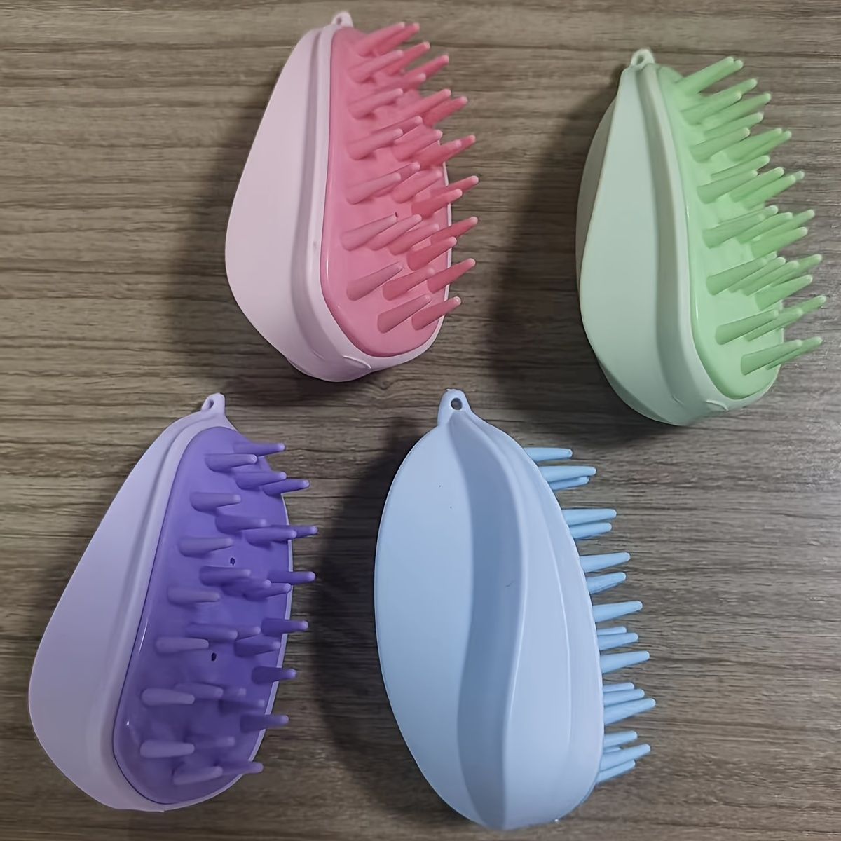 Shampoo Massager Brush Silicone Hair Scalp Massager Dry And Wet Use Stress  Relax Remove Dandruff Head Blood Circulation - Beauty & Personal Care - Temu