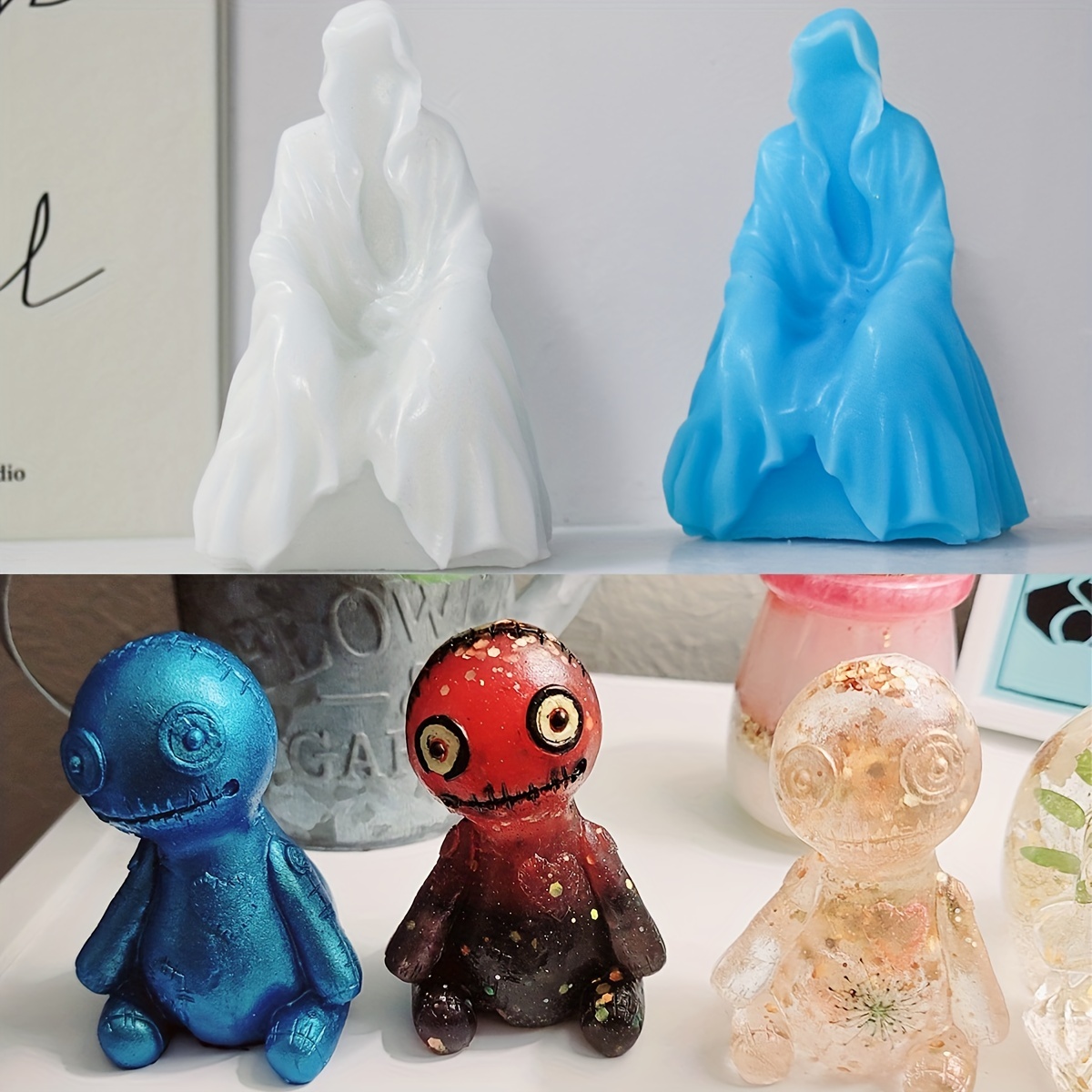 Miniatures en résine pour Halloween | Figurines décoratives en résine pour  Halloween | Mini figurine…Voir plus Miniatures en résine pour Halloween 