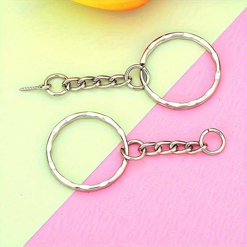 Keychain Open Jump Rings Eye Pins Jewelry Making Accessories - Temu