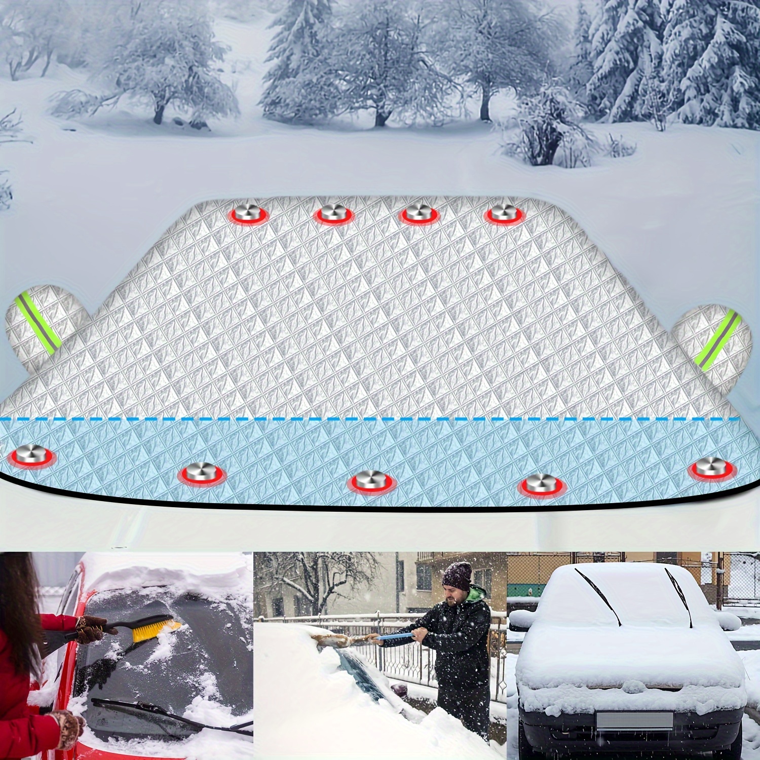 Car Windschutzscheibe Schnee Eis Abdeckung Verdickte - Temu Austria