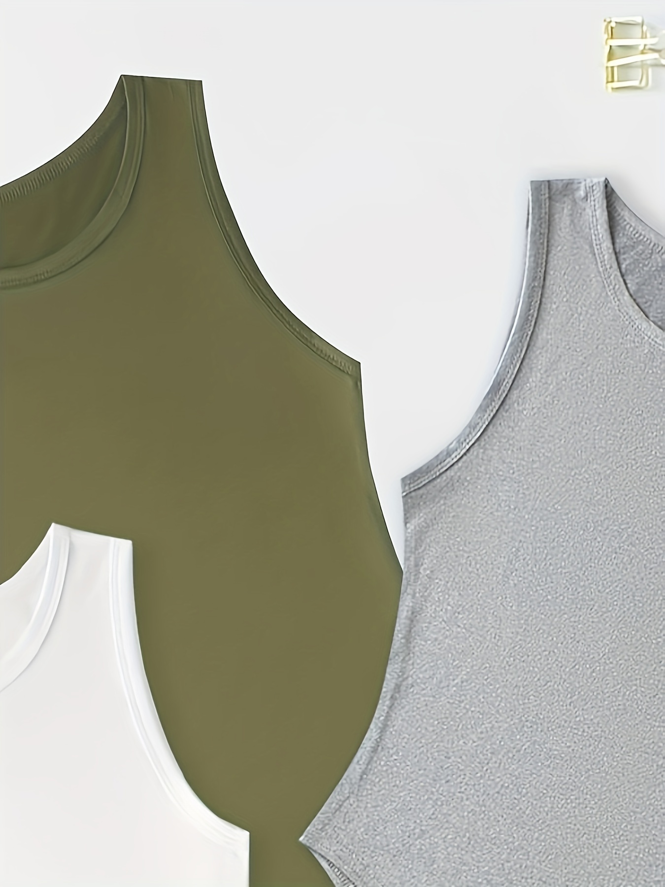 Solid Sleeveless Bodysuits Versatile Crew Neck Slim Summer - Temu Canada