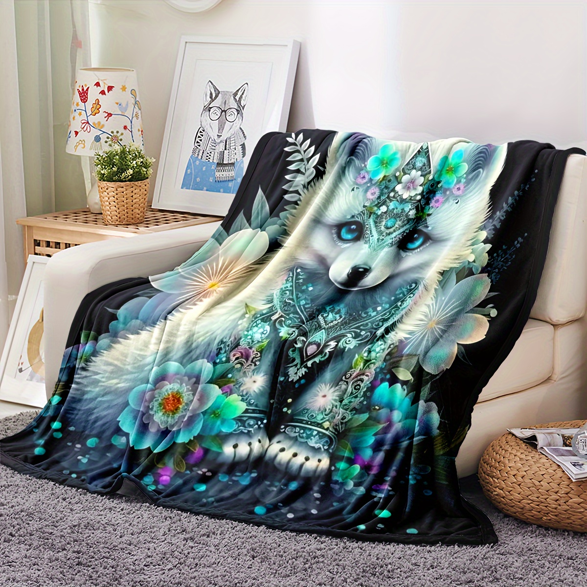 Fluffy discount aesthetic blanket