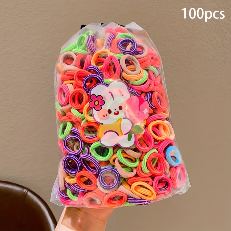 Hair Ties For Girls 36 Pcs Girls Colorful Elastic Rubber Band Soft