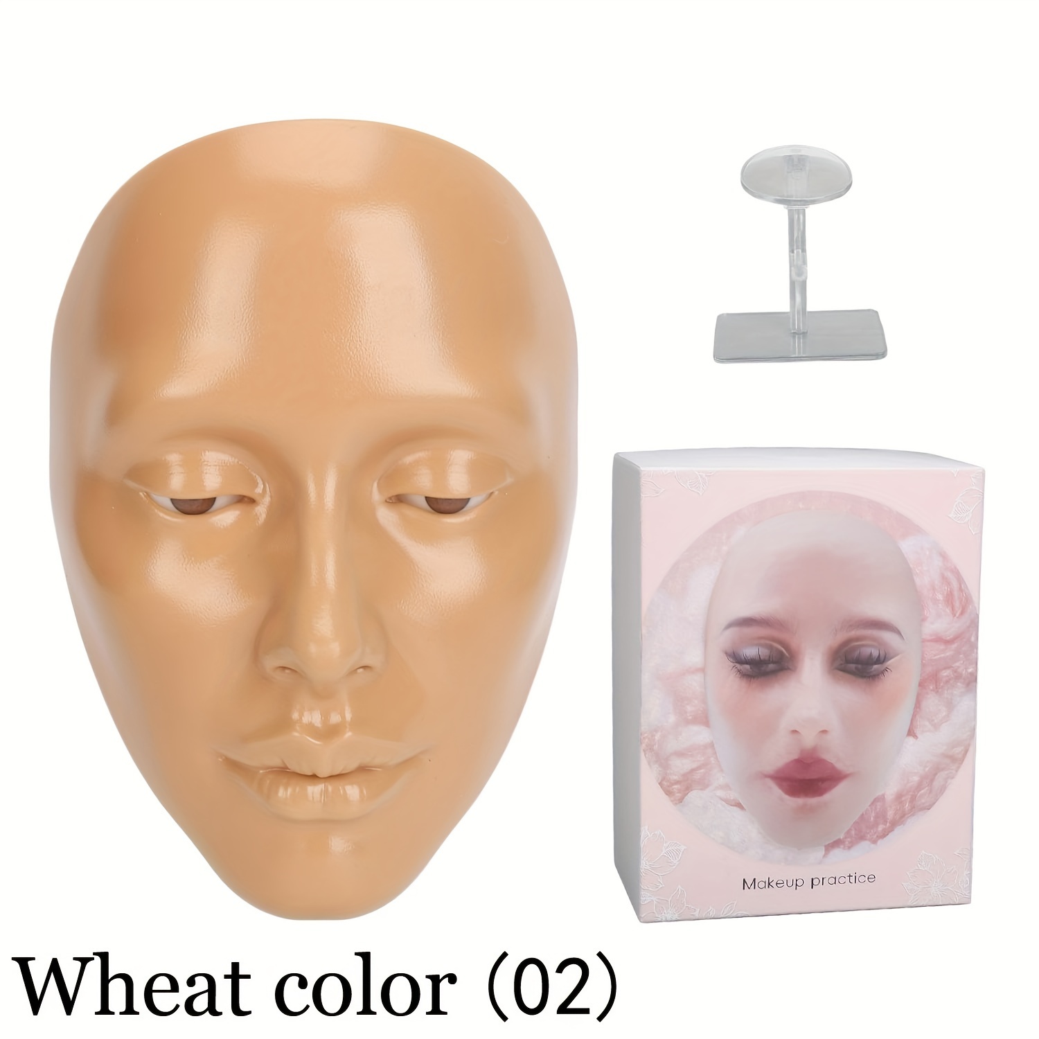 Makeup Practice face Eye Makeup Silicone Makeup Practice Board Realistic  Face