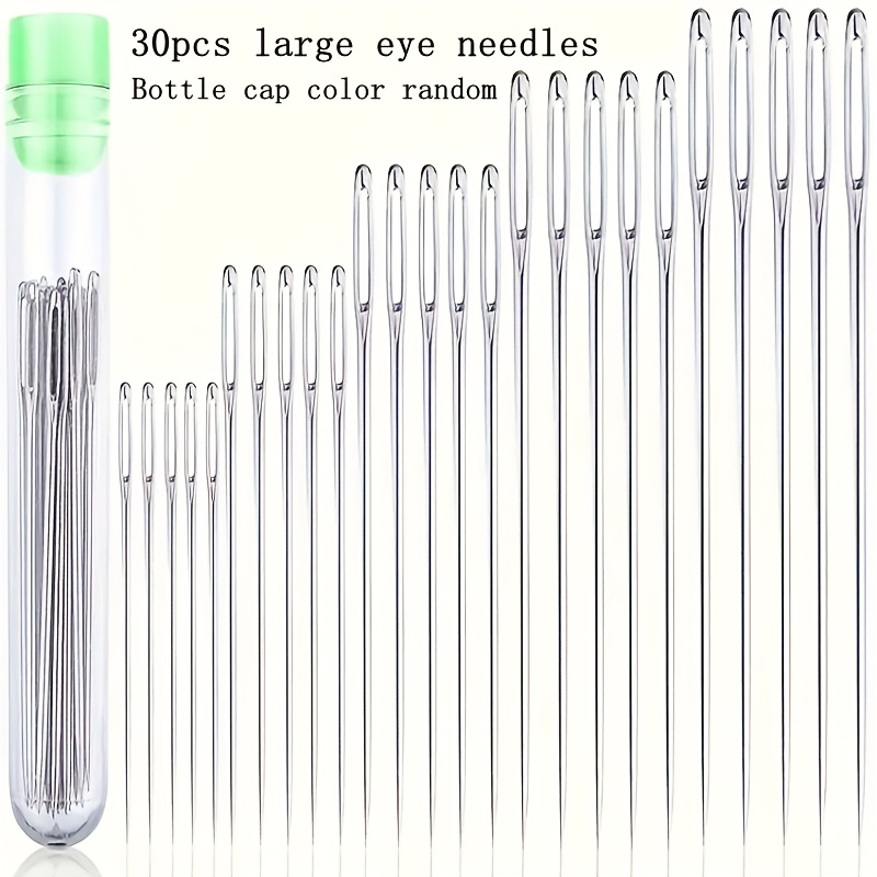 9pcs Sewing Needles Large Eye Hand Blunt Needle Embroidery Darning Yarn, Other