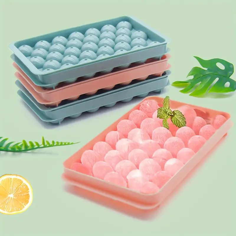 33-hole Ice Ball Mold For Perfectly Round Ice Spheres - Easy-to-use Tray  For, And Soft Drinks - Ideal Kitchen Accessory For Entertaining - Temu