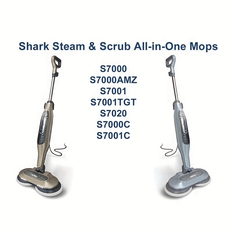 4Pcs Replacement Steam Mop Pads Fit for Shark S7000AMZ S7000 S7001  S7001TGT, Scrub & Steam All in One