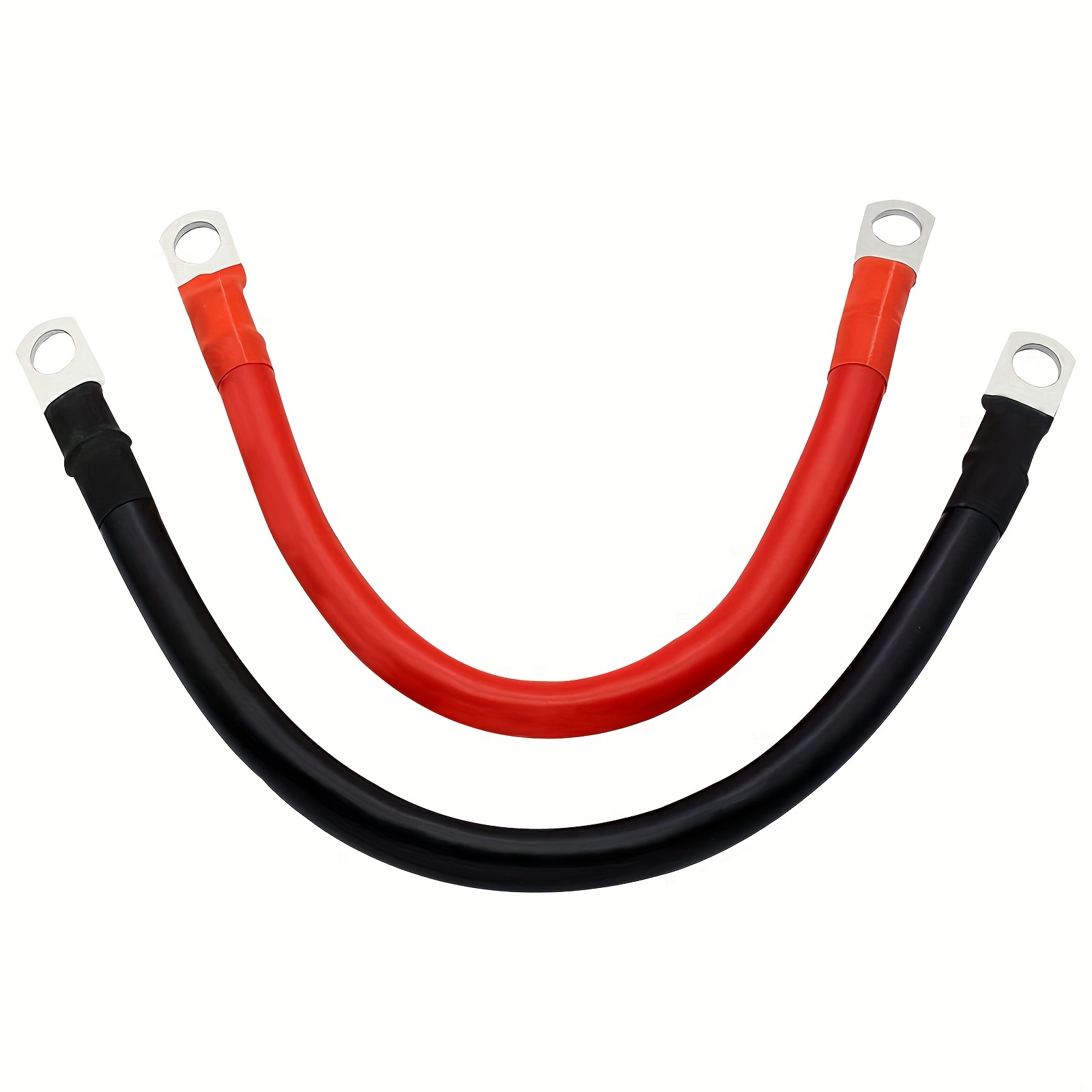 Cable De Batería De Coche De 2 Piezas, Cable De Batería Rojo Y