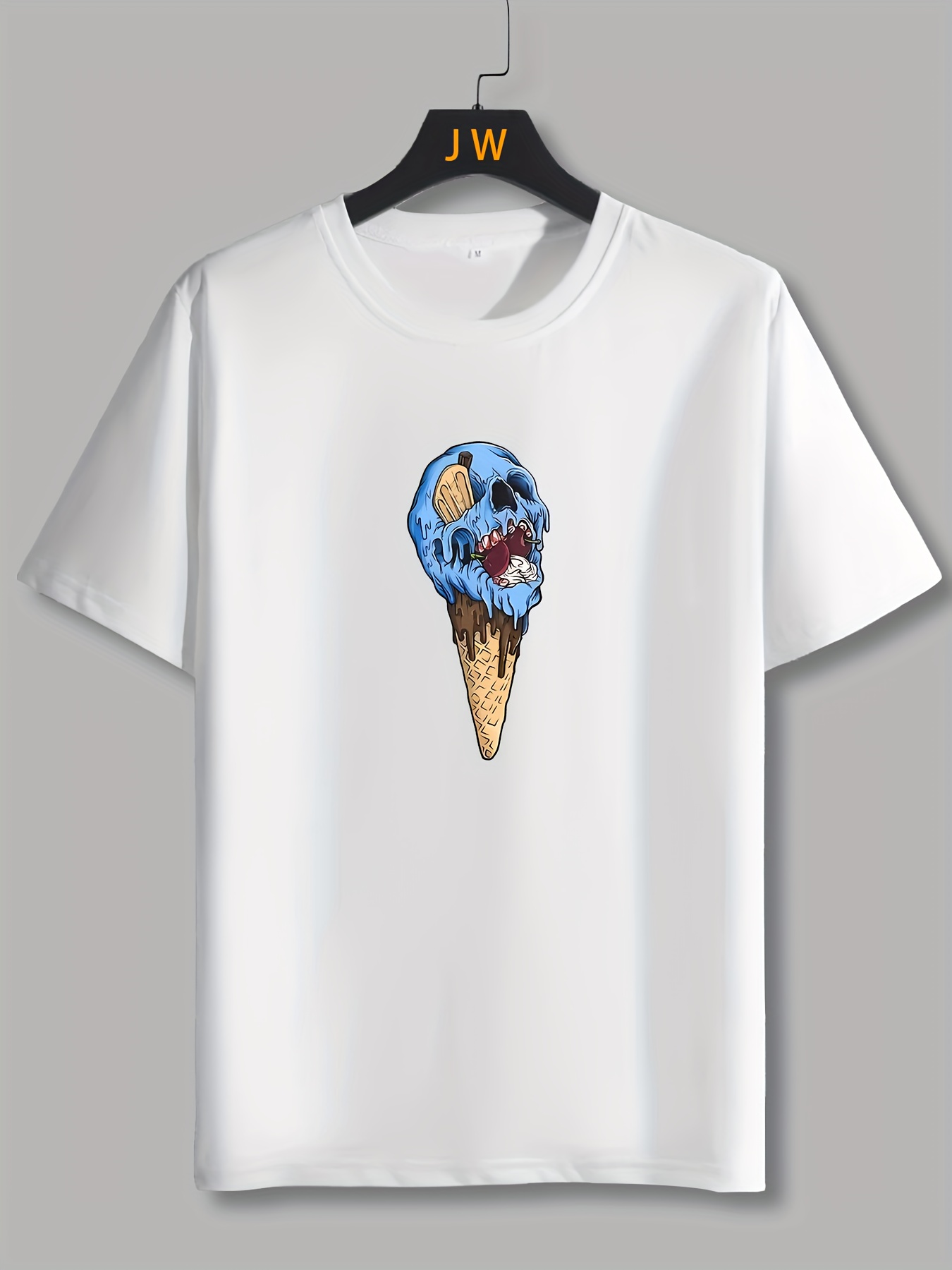 Camiseta blanca Unisex León hielo - Supermolon - Camisetas originales