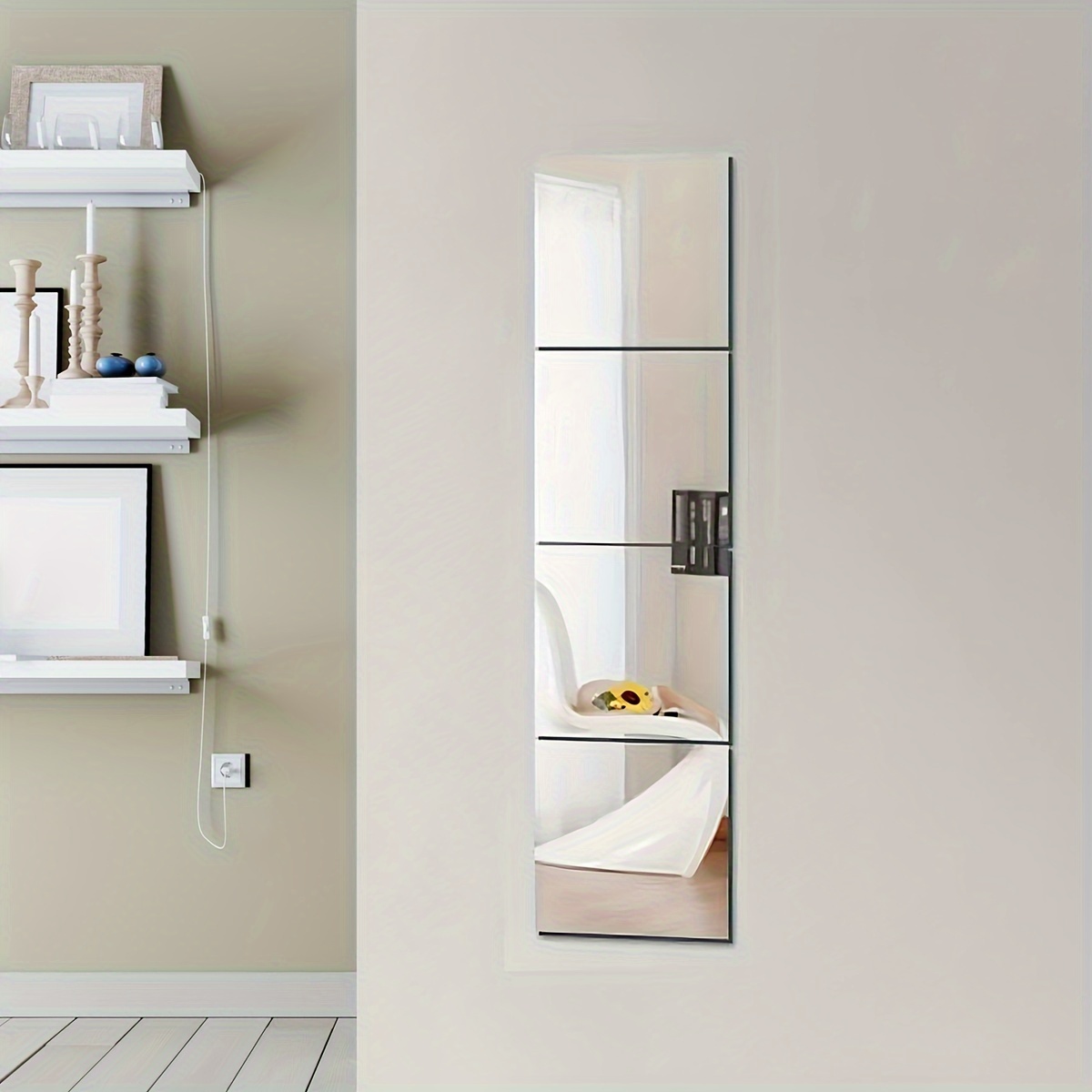 Full Length Acrylic Mirror Set For Wall Self Adhesive - Temu