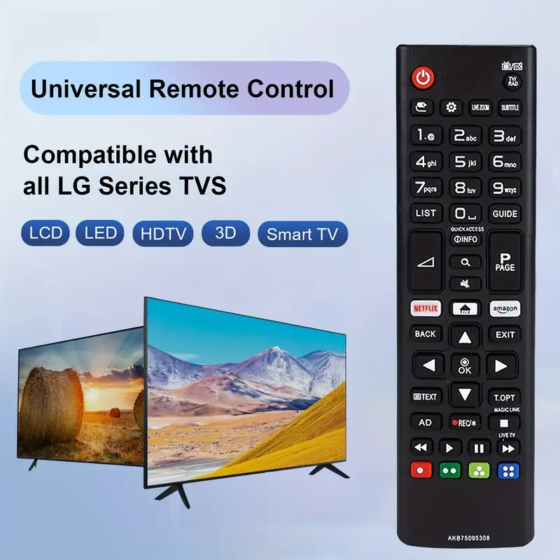 Control Remoto Universal Lg Tv Remote Akb75095308, Compatible