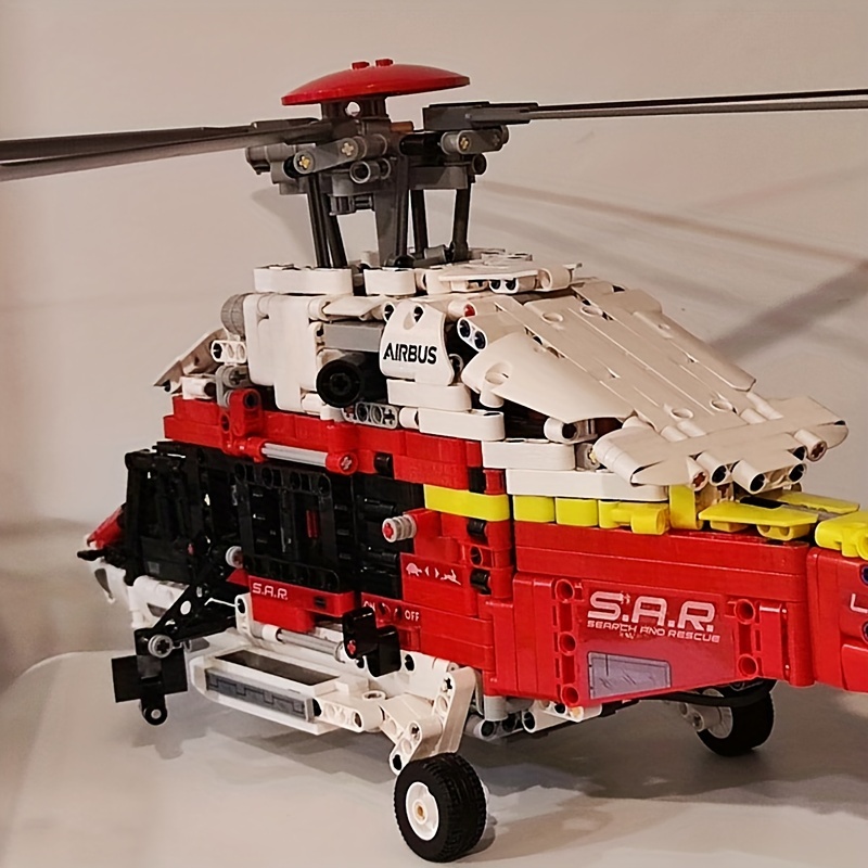 H175 Rescue Helicopter With Motor Technic Model Building - Temu