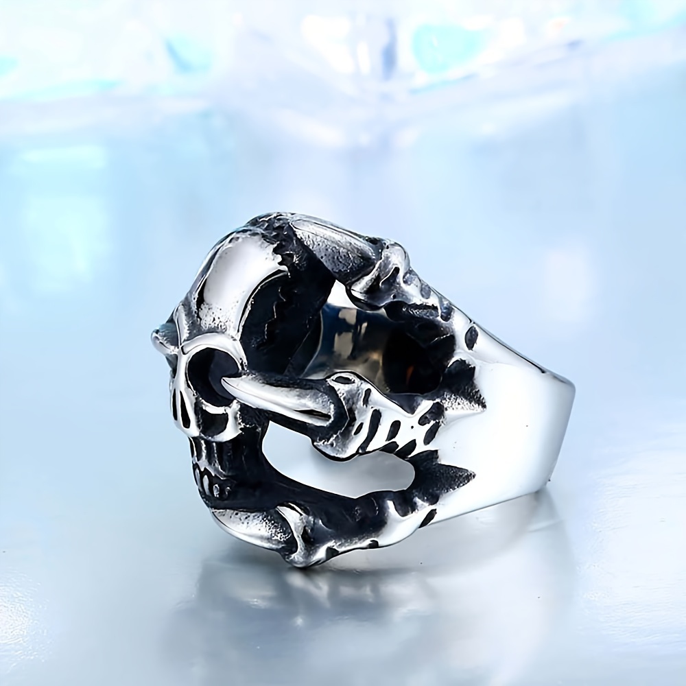 Stainless steel sales biker rings