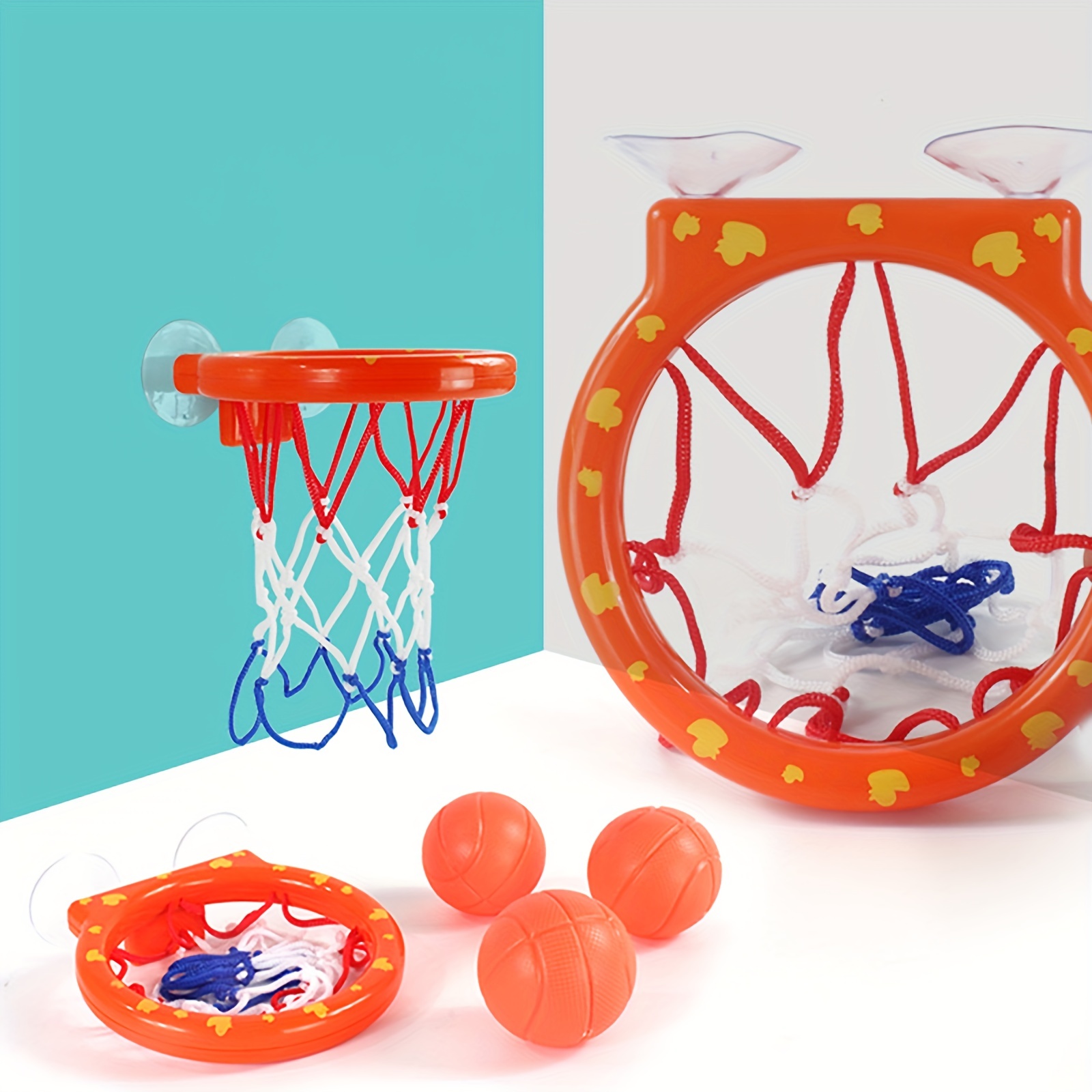 Bath Toys - Bathtub Basketball Hoop for Kids Toddlers - Bath Toys Shower  Toys for Kids Ages 4-8,Suction Cup Basketball Hoop & 3 No Hole Balls Set  for Boys Girls…
