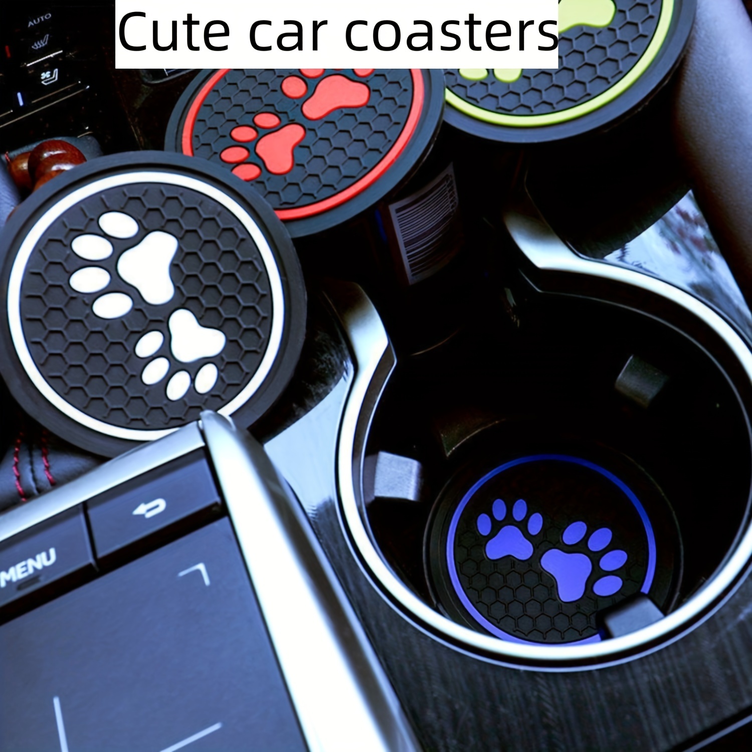 Fantasy 3d Data Rainbow Element Coasters For Cars Suvs - Temu