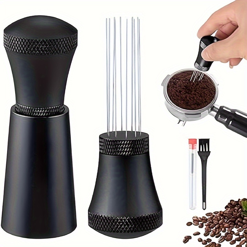 Distribuidor de café en polvo,Distribuidor de café en polvo Herramienta de  manipulación de café de 58 mm Distribuidor de agujas de café Innovación  moderna Jadeshay A