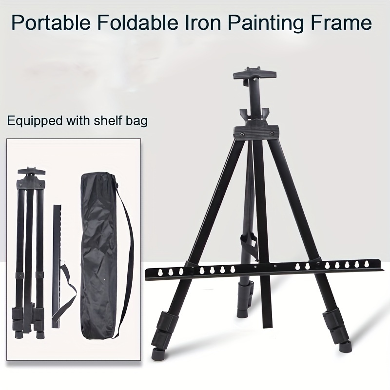 Artist Easel Stand Easel for Painting Canvas, 50 to 160cm Art Easel for  Painting & Displaying, Aluminum Adjustable Height Display Tripod with  Portable Bag, Artboard Holder(Black)