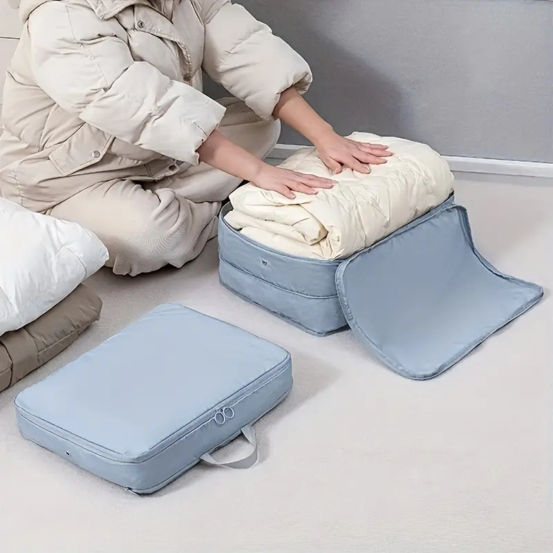 Cube Vacuum Storage Bag Comforter Blanket Clothes Bedding Organizer Closet  Space Saver Vacuum Seal Bag Large Compressed Bag - AliExpress