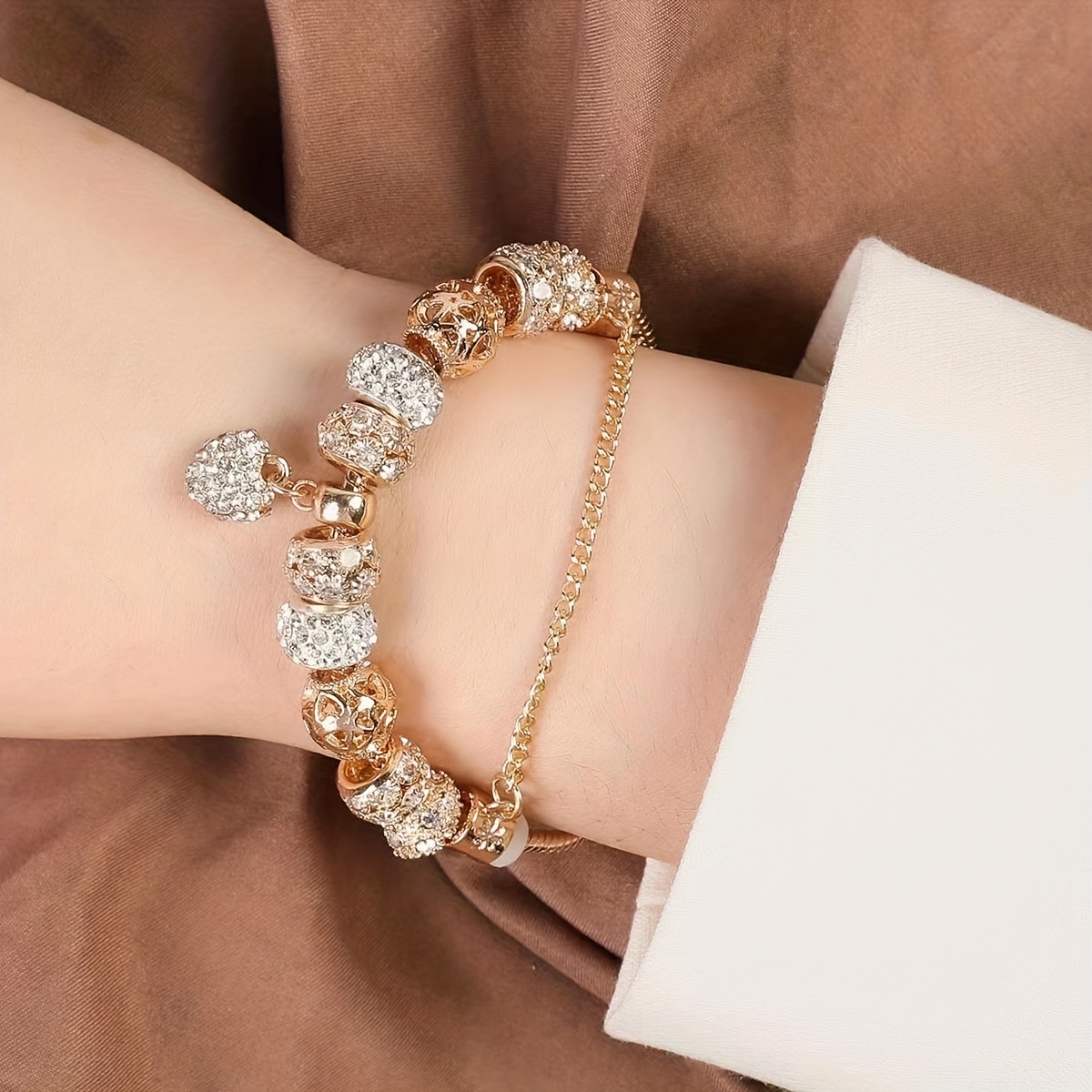 Buy Crystal Jewelry Charm Bracelet for Women Chain Bracelets Girls