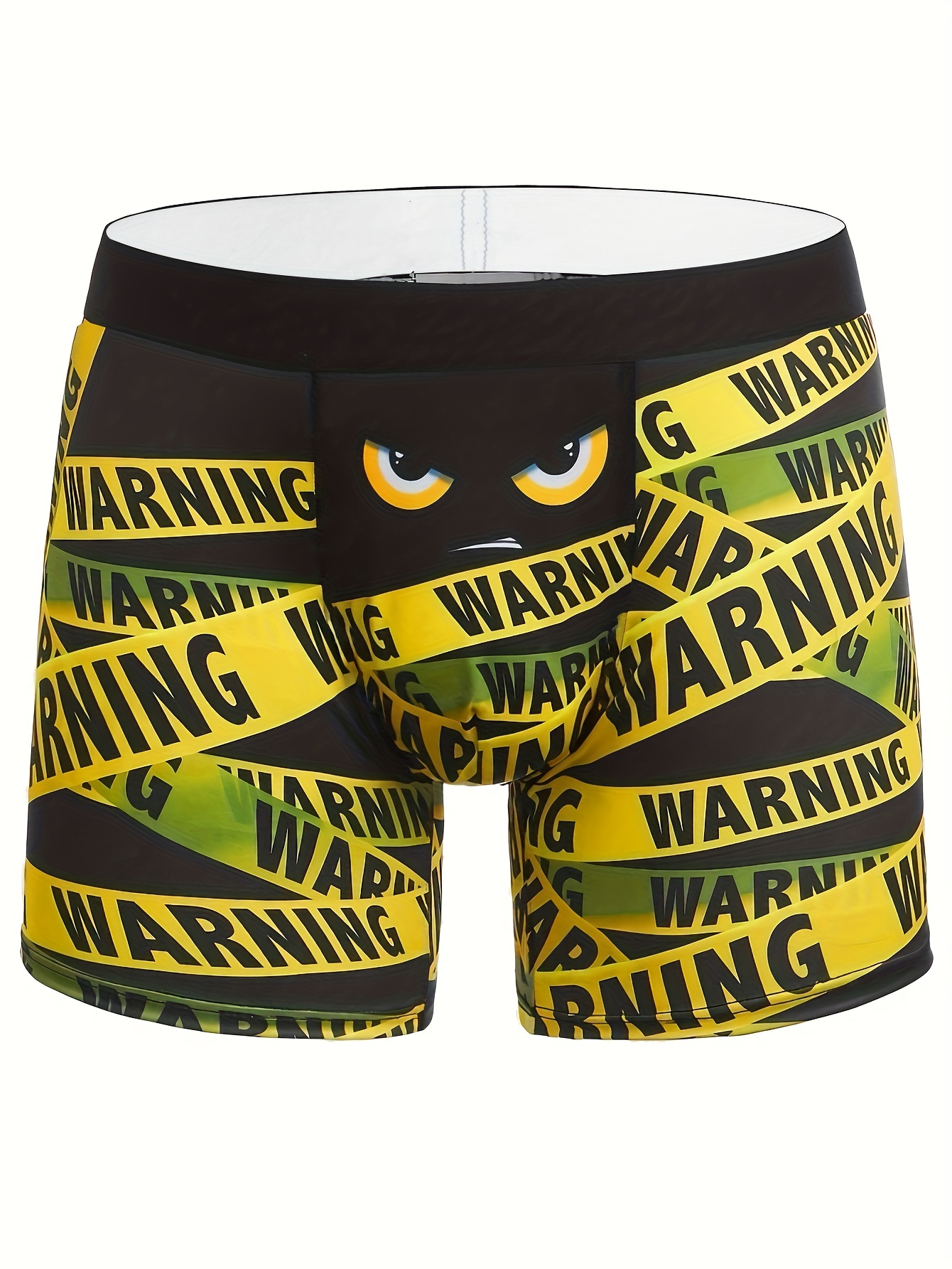 Plus Size Men's Warning Digital Print Fashion Novelty Boxer - Temu