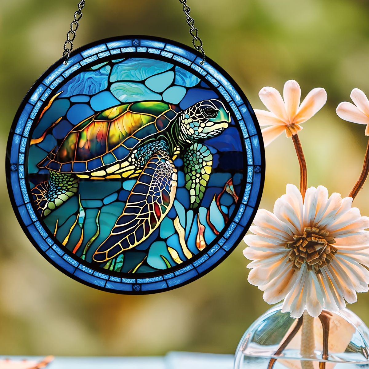 Attrape-soleil en acrylique oiseau coloré, décoration murale