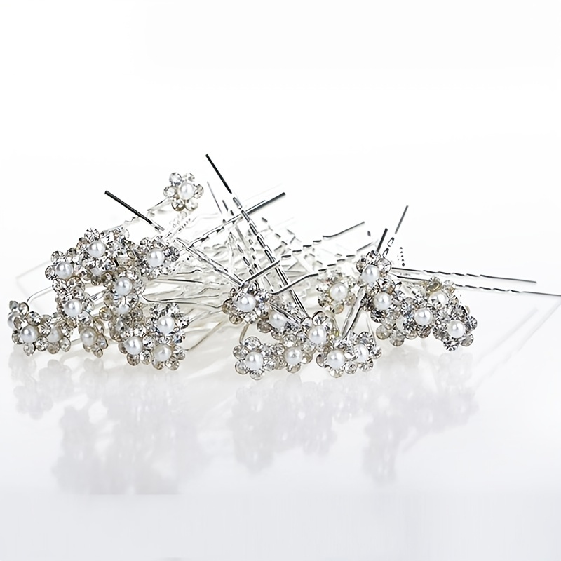 Gorgeous Alloy Faux Pearl U shaped Hairpin Perfect For - Temu